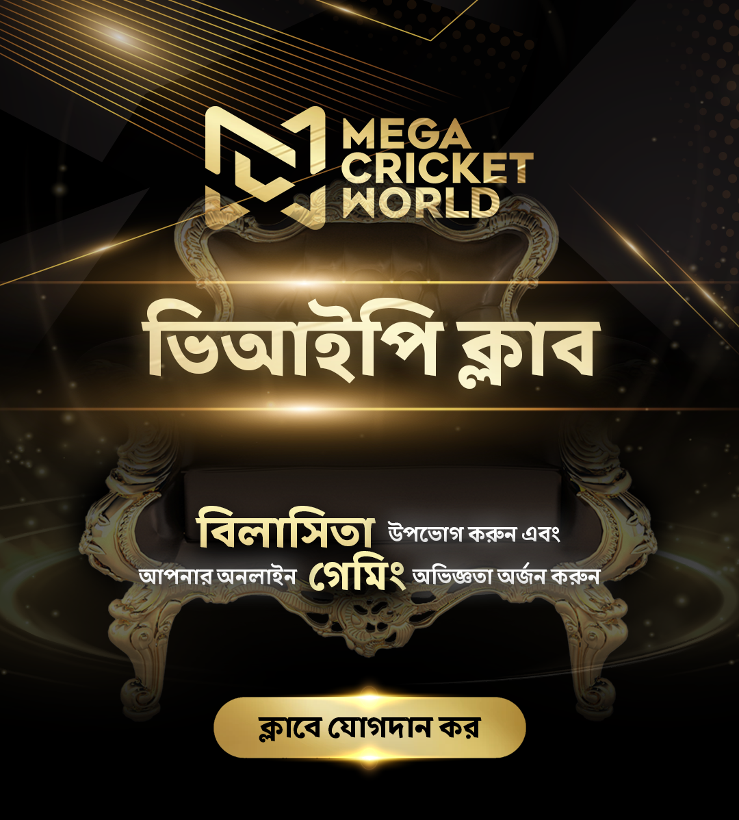 Mega Cricket World-এর VIP সুবিধা Mega Cricket World-এর VIP সুবিধা